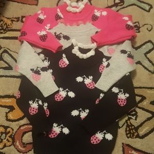 3 strawberry sof sweaters